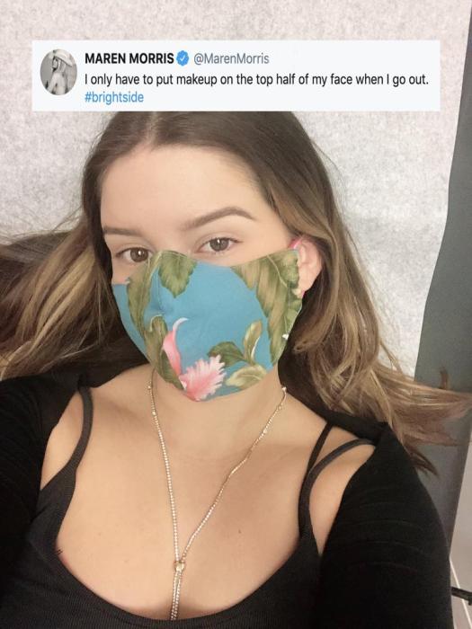 maren morris face covering